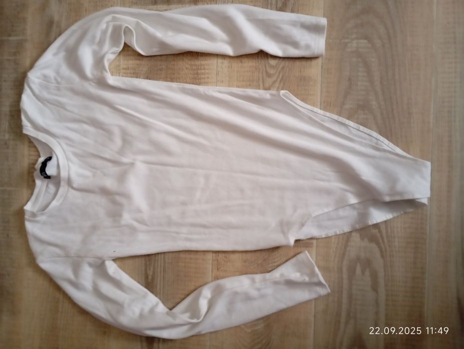 Боди женский с длинным рукавом черный и белый  zara