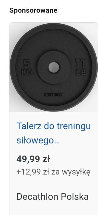 Ławka decathlon + hantle 2x 20kg żeliwo nakład siłownia gryf