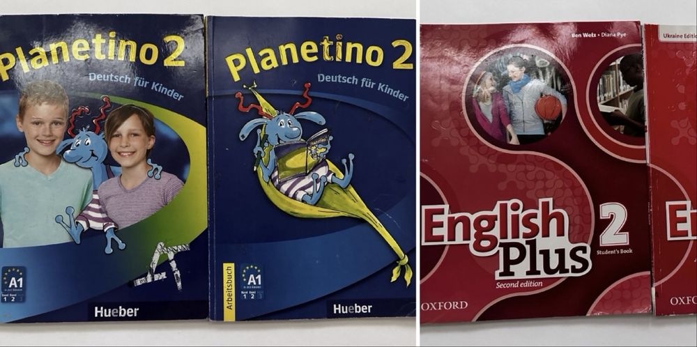 Книга і зошит Planetino 2/ книга і зошит English Plus2 +workbook
