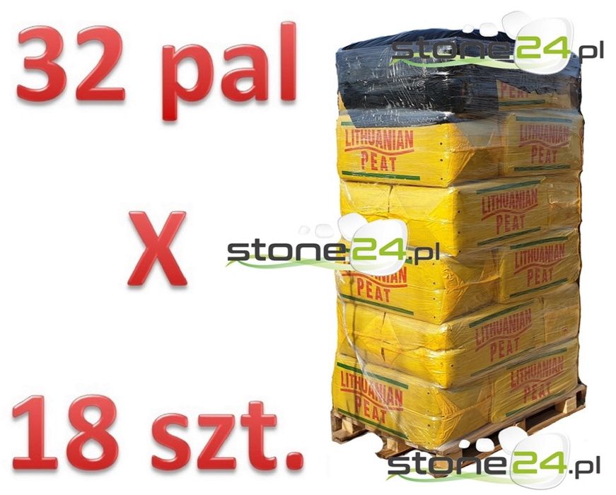 250L Torf Kwaśny Litewski borowka odkwaszony iglak hortensja substrat