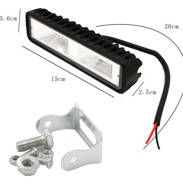 Barra led mini 48w 12/24v - novo