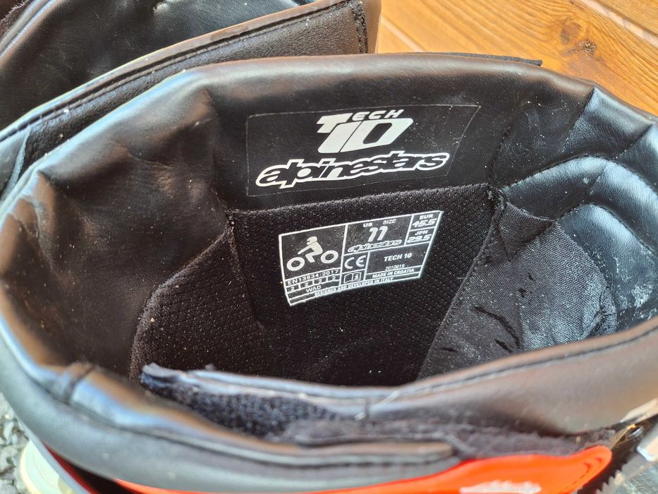 Botas de Motocross Alpinestar tech 10 tamanho 11 /  45.5