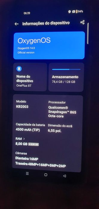 Smartphone ONEPLUS 8T