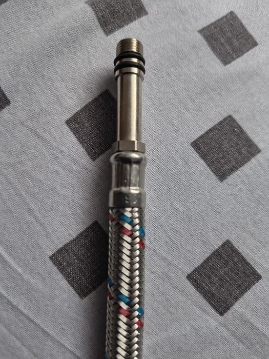 Wężyk nierdzewny 3/8'x10 L50 długi ,nowy..