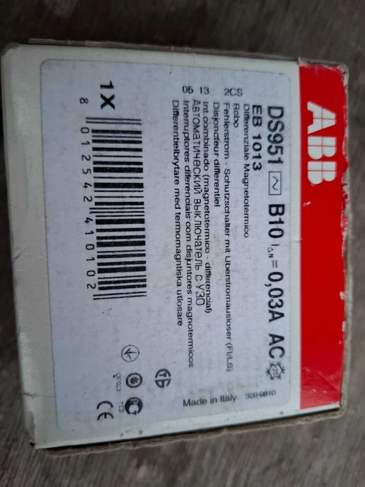 Дифавтомат ABB DS951 AC-B10/0.03A