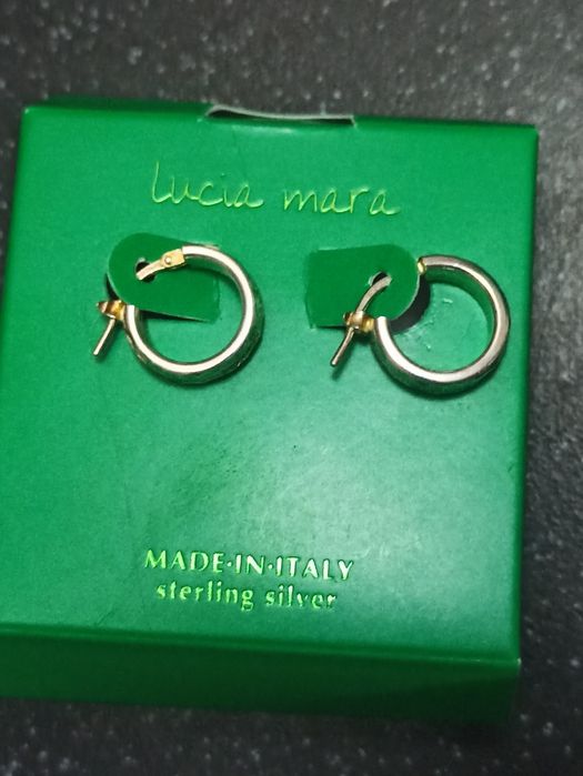 Серебряные серьги новые.Lucia Mara.