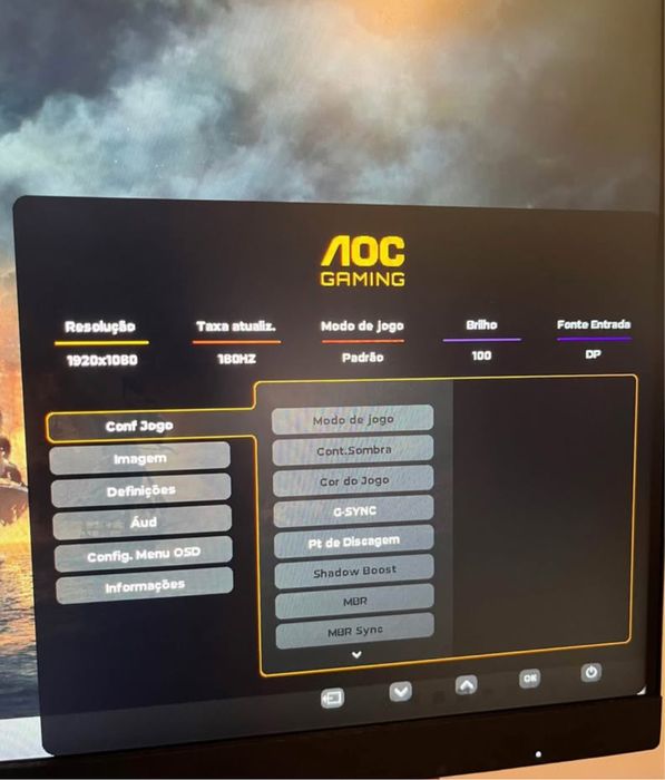 Computador gaming com monitor