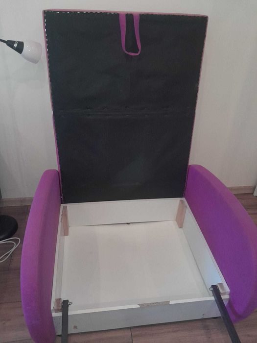 sofa rozkładana Amerykanka z pokrowcem 1x2m DARMO