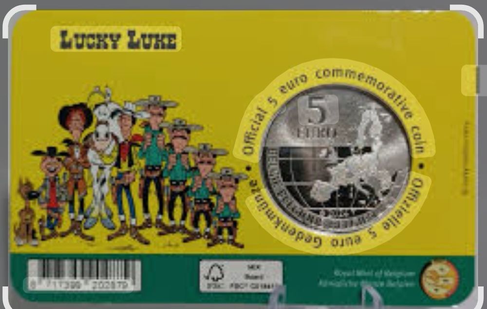 Moeda lucky luck em coincard - Bélgica