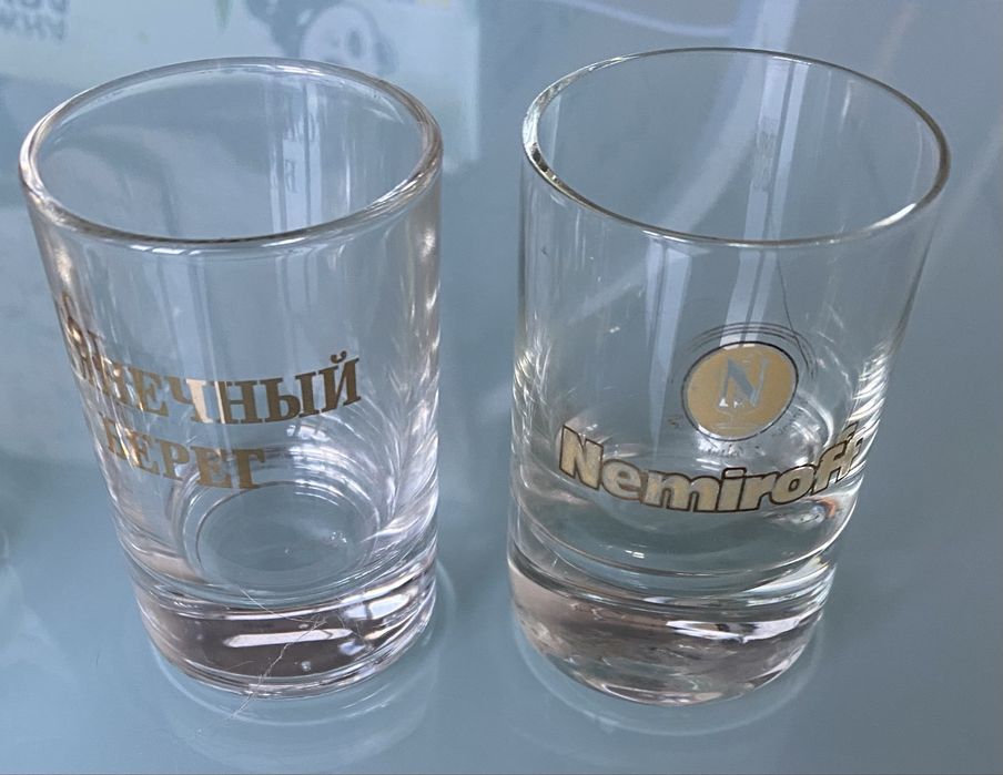 Стопки хрустальні і скляні