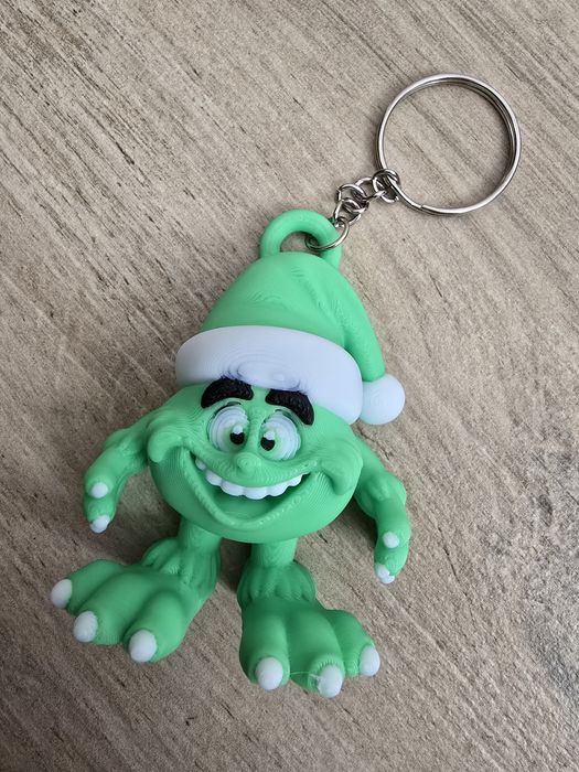 Figlarny Breloczek Grinch - Świąteczna Psota 3D - Brelok Druk3d