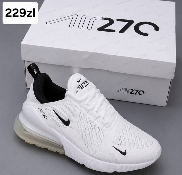 Buty sportowe damskie sneakersy Nike air max 270 białe