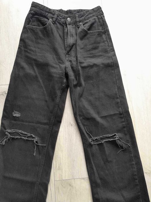 Spodnie jeansy czarne rozmiar S