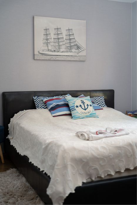 Domek Warmia I Mazury nad jeziorem Symsar, pomost , łódka