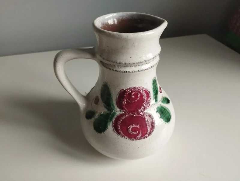Niemiecki sygnowany dzbanuszek ceramiczny fat lava vintage.