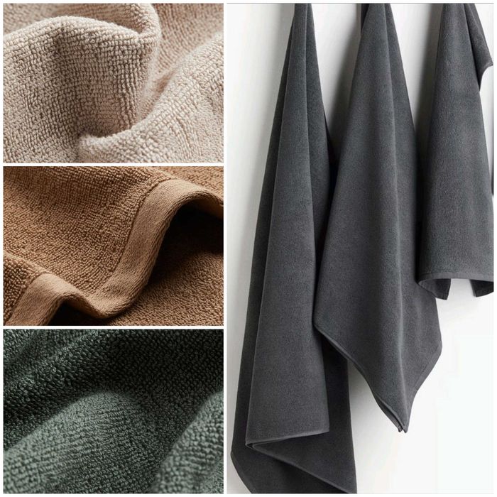 4 Conjuntos de Toalhas de Banho Turcas 100% Algodão