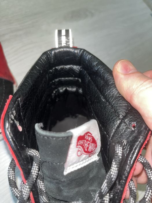 Кеди високі VANS SK8-Hi Red Black White