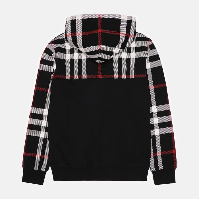 Чоловіча Кофта Зіп-Худі Burberry Zip-Hoodi Чорний зіпка барбері, зипка барбери, зип барбери, зипка в клеточку