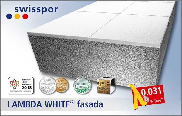 Swisspor styropian elewacyjny fasada grafitowy Lambda White 0,031