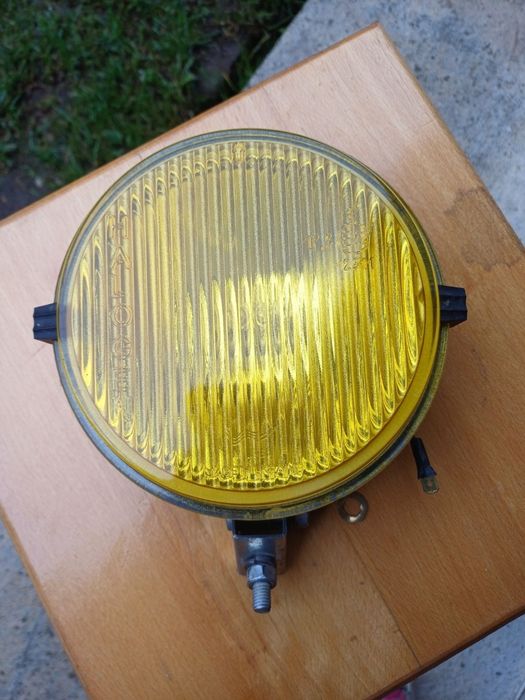 Фара для мотоцикла, жовта кастом
