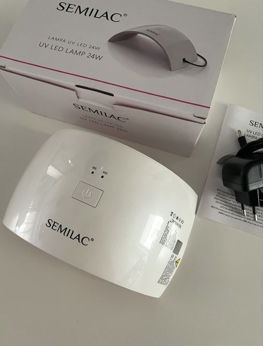 Lampa uv do paznokci semilac led lamp 24w biała super stan