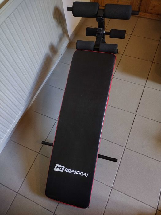 Ławeczka skośna do brzuszków Hop Sport z regulacją