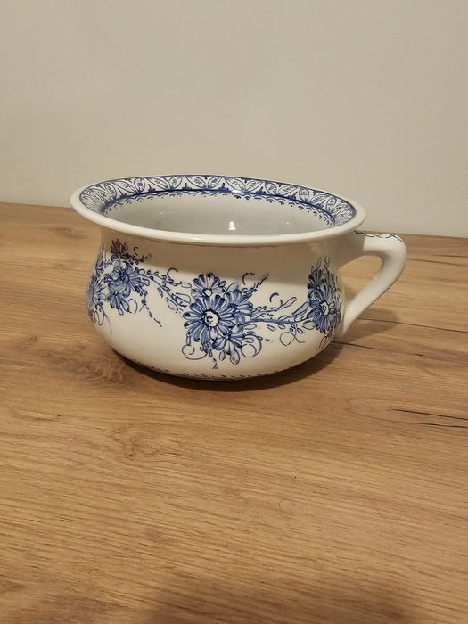 Penico antigo pintado à mão