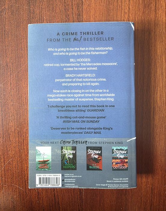 Livro "Mr. Mercedes" de Stephen King (em Inglês)