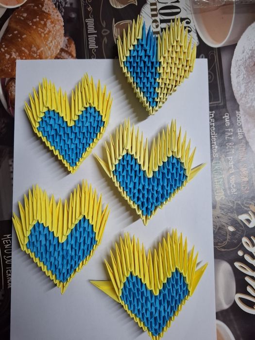Сердечко модульне оригамі