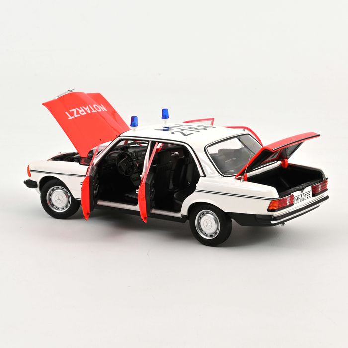Mercedes 200 NOTARZT W123 Beczka Norev 1/18