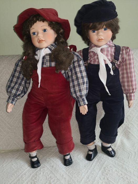 Lalki porcelanowe para