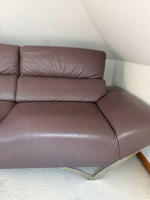 KLER - narożnik skóra, super stan, kolor