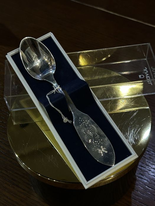 чайная серебряная ложка Juveel "Рыбы"