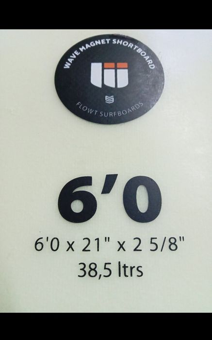 Surfboard Flowt 6 38.5L epoxy / extras