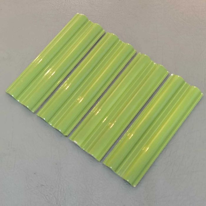 Lote de 4 azulejos faixas