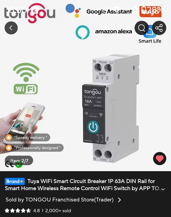 Licznik energii wifi Tuya