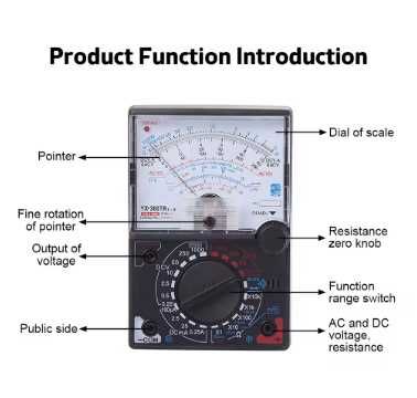 Samwa YX-360TR E-L-B - Multímetro Analógico Portátil - NOVO