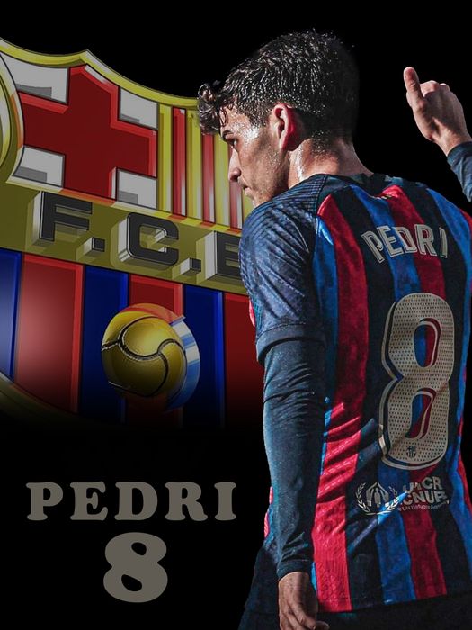 Pedri FCB plakat