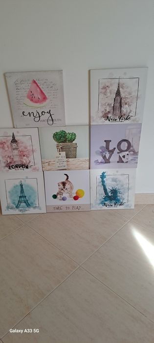 8 Quadros decorativos
