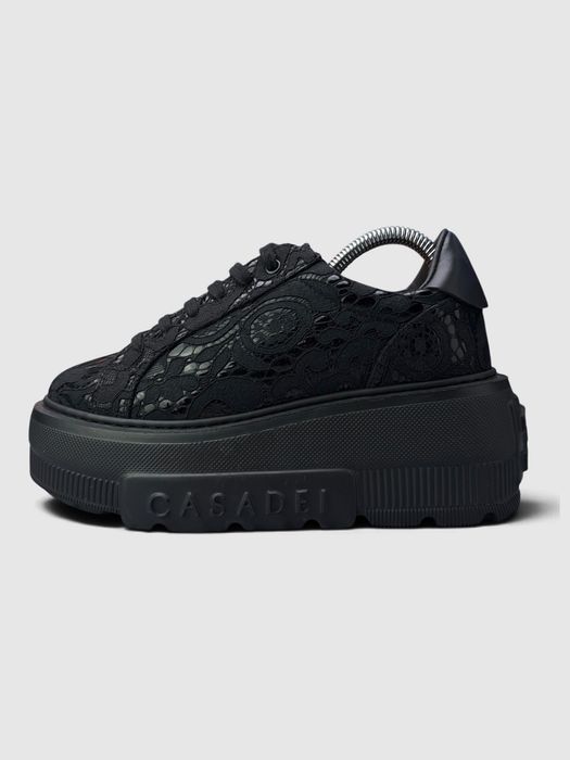 Buty Sportowe Casadei Platform Sneakers Czarny Rozmiar 37