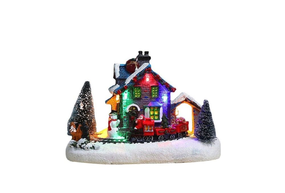 Casa casinha Vila cenário de Natal Natalino decoração
