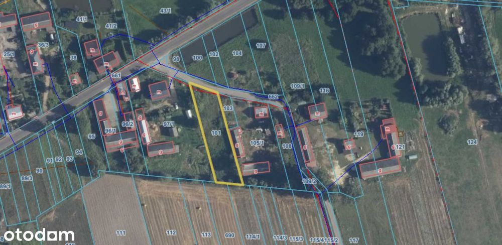 Działka Marysin gm. Kotuń 1483 mkw