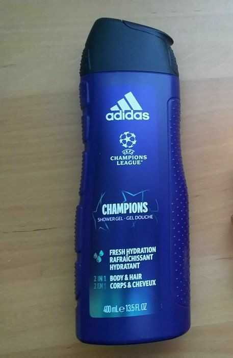 Prezent!!!Slipy męskie Moraj L, czerwony, świąteczne, Adidas żel 300ml