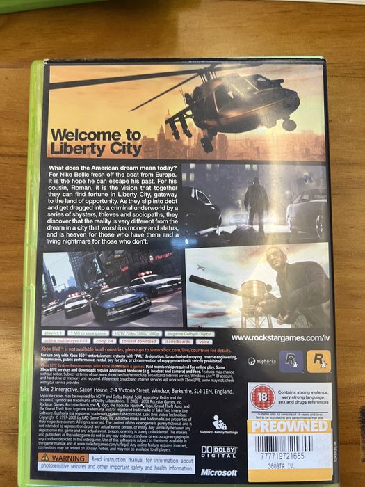 Grand theaft auto iv - xbox 36064575285374849121