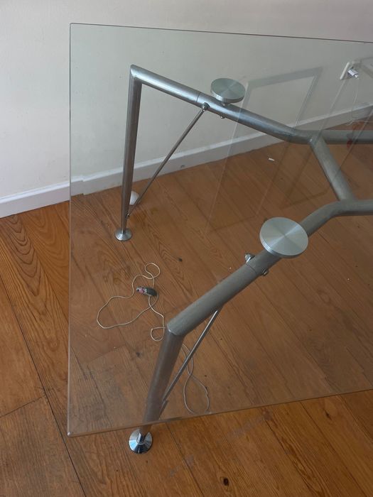 Mesa Vidro & Cadeiras Plexi Vintage