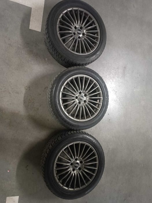 Felgi Aluminiowe 18" AUDI + Opony Zimowe Bridgestone Blizzak