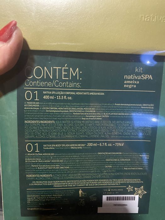 Vendo conjunto selado boticario