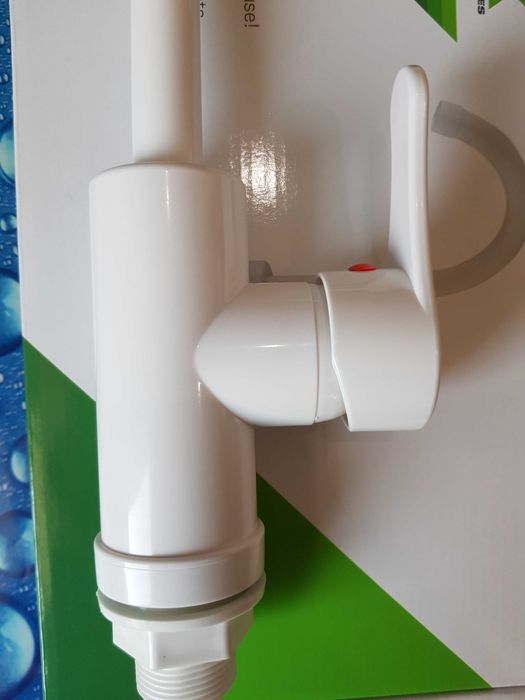 Смеситель змішувач для кухні Plamix Diego Mario 011 White білий