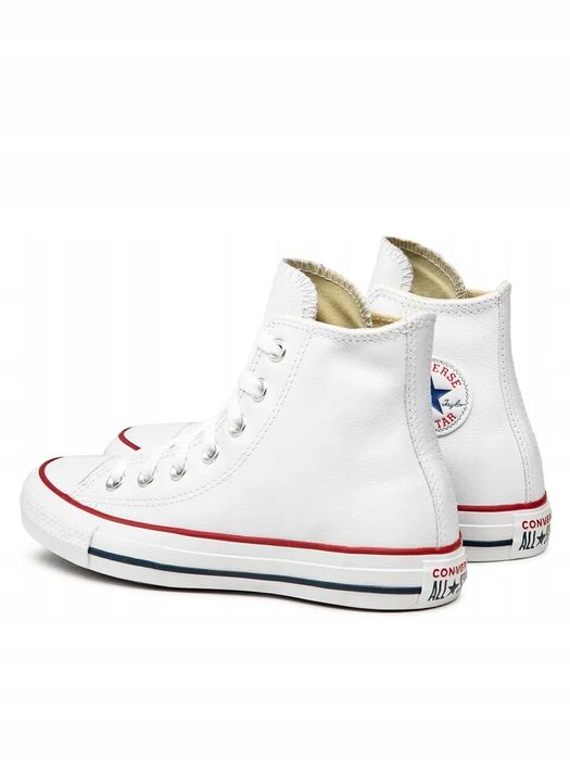 Converse 43 Buty Męskie Trampki All Star Skórzane Białe 132169C T1147