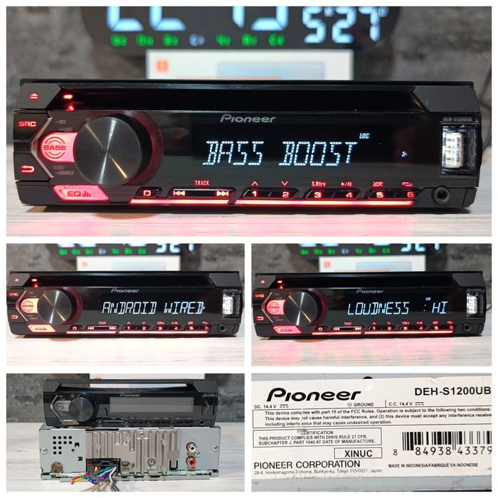 Pioneer Deh-x/Bluetooth audio system
